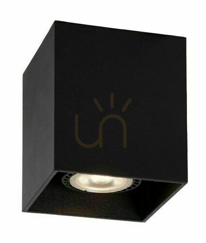 Check Lucide BODI Black GU10 LED Dimmable Ceiling Downlight 09101/01/30
