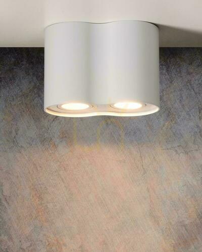 Check Lucide TUBE 2-Light White GU10 LED Downlight 22952/02/31