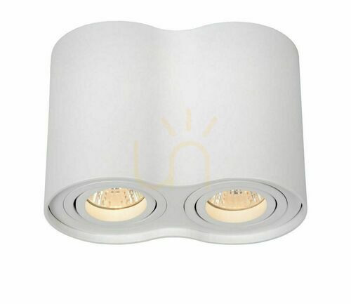 Check Lucide TUBE 2-Light White GU10 LED Downlight 22952/02/31