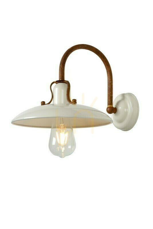 Lucide RÖMER Beige Metal Wall Lamp 24 cm E27 30276/01/38