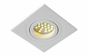 Lucide TUBE white recessed spotlight GU10 1-light 22955/01/31 small 8