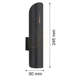 Wall lamp ARGON AKRON black 2xG9 1037 small 3