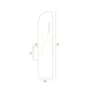 Wall lamp ARGON AKRON chrome G9 up down 2x6W 1038 small 3