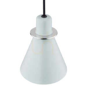 Argon Beverly Pendant Light Matte Blue Chrome E27 4683 small 3