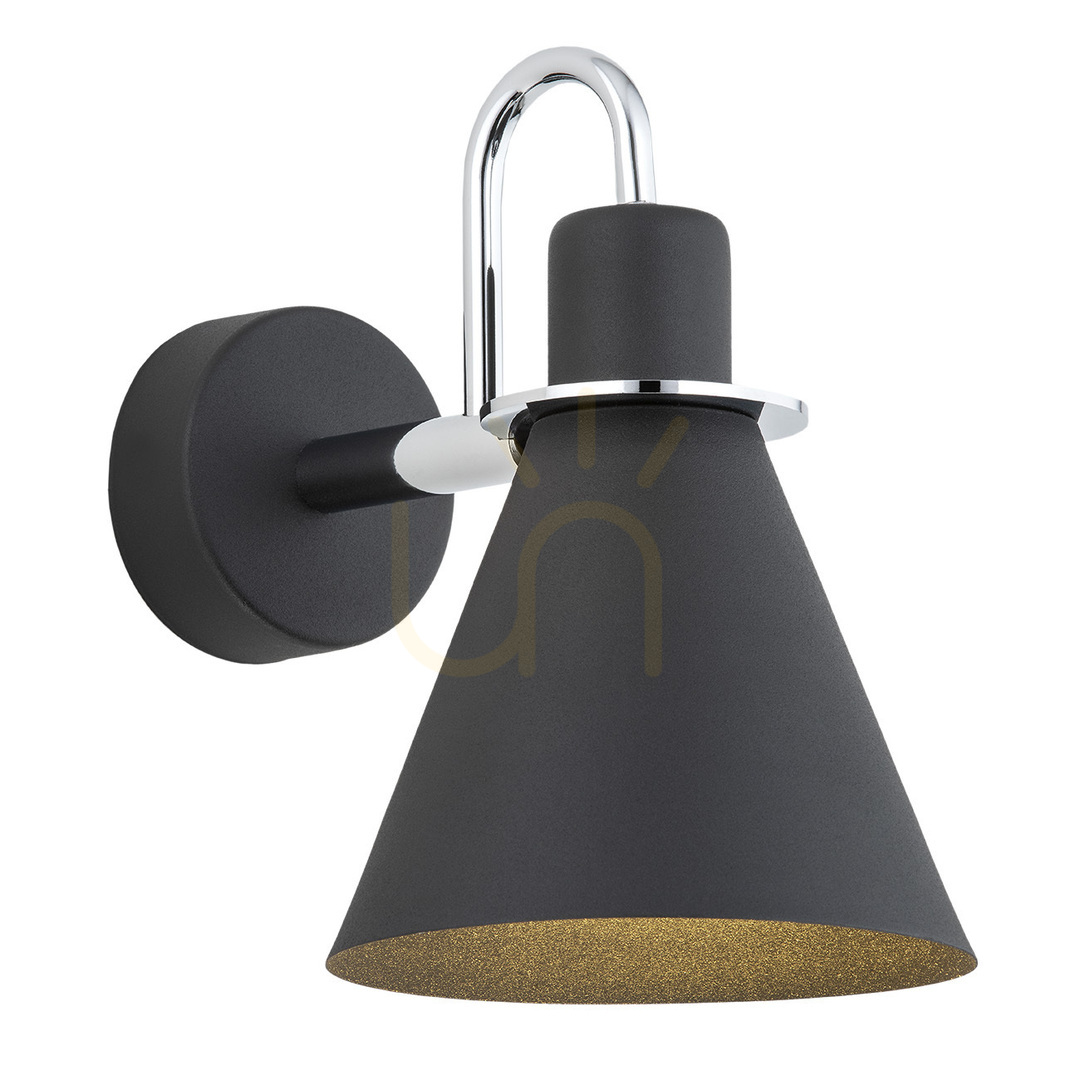 ARGON Beverly Wall Lamp Black Chrome E27 4709