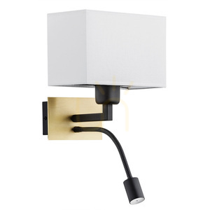 ARGON BILL wall lamp white brushed brass black 1xE27 SKU 1040 small 1