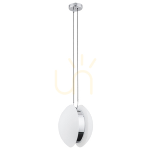 ARGON Buffalo Pendant Light Opal Matte Chrome E27 4678 small 1