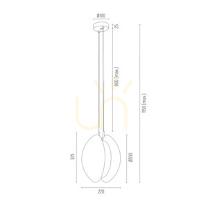 ARGON Buffalo Pendant Light Opal Matte Chrome E27 4678 small 5