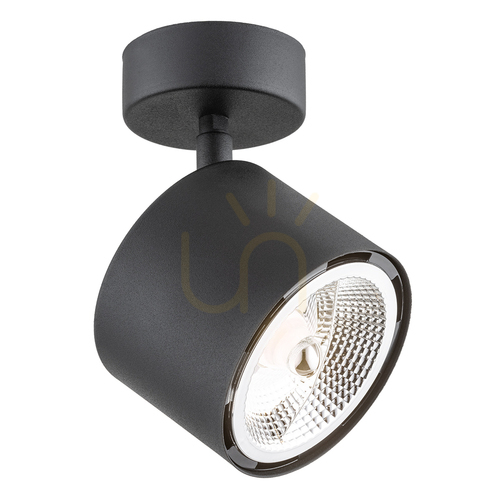 Check Spotlight ARGON black GU10 adjustable painted steel 1-point 4703 BZ