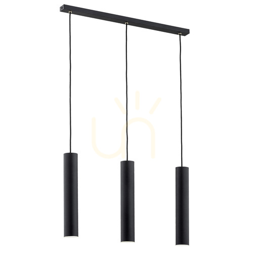 Check Pendant Light Argon Gomera Plus Black 3-Light GU10 6112
