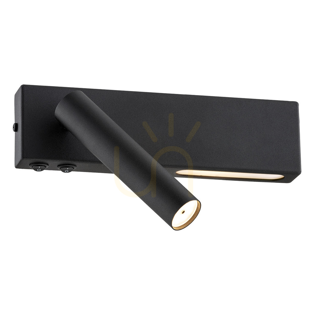 Argon Jasper Black Wall Lamp Sconce 1035