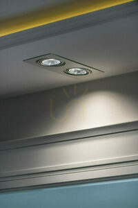 Argon OLIMP PLUS recessed ceiling spotlight 2x GU10 white 1046 BZ small 2