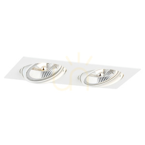 Argon OLIMP PLUS recessed ceiling spotlight 2x GU10 white 1046 BZ small 0