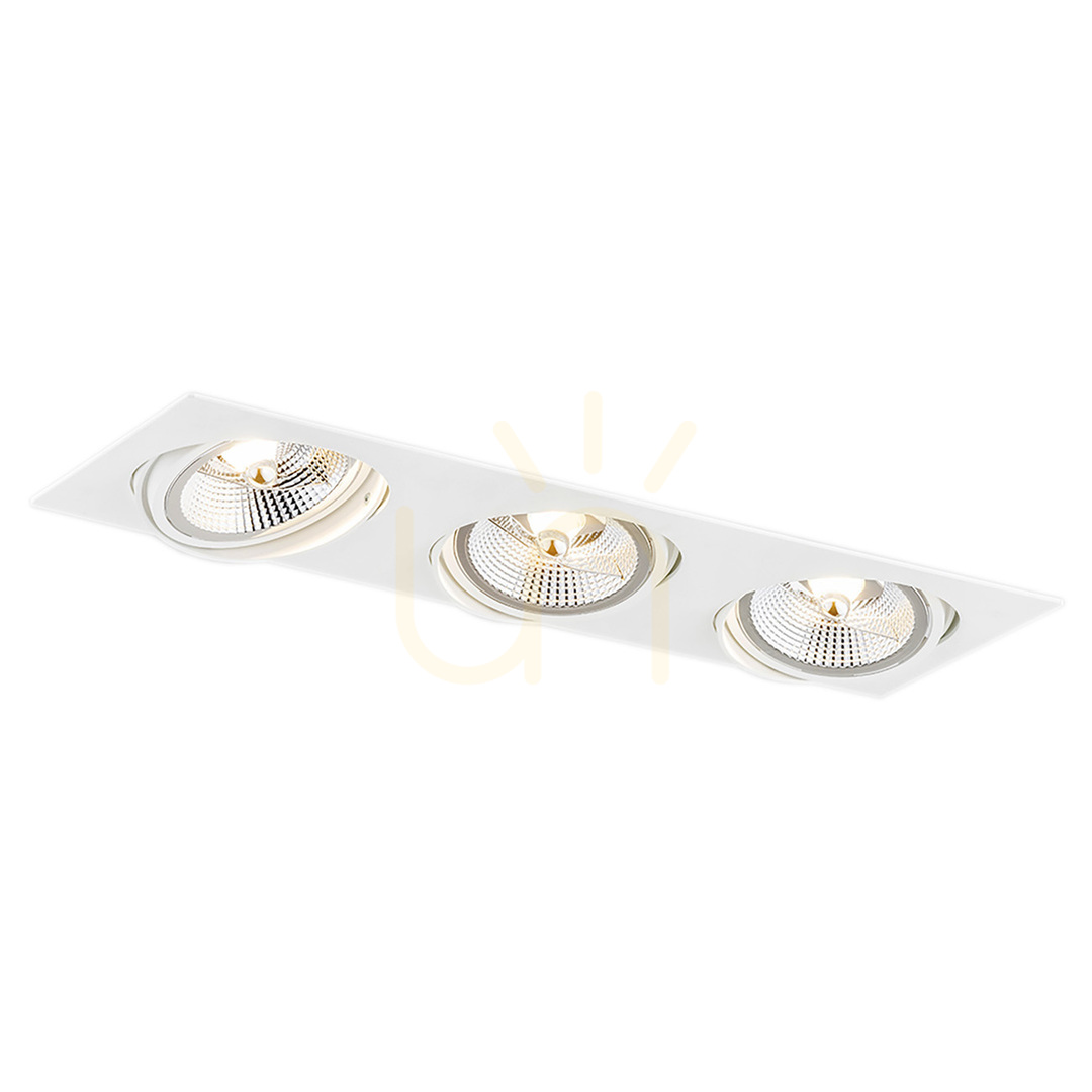Recessed Spotlight ARGON OLIMP PLUS White 3xGU10 6115 BZ