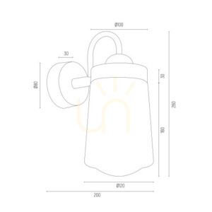 ARGON Pasadena Wall Sconce Transparent Chrome E27 IP44 4719 small 5