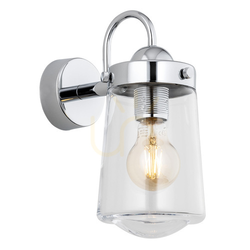 Check ARGON Pasadena Wall Sconce Transparent Chrome E27 IP44 4719