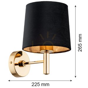 Wall Lamp ARGON Ponte Plus Black Dark Brass E27 SKU 4729 small 5