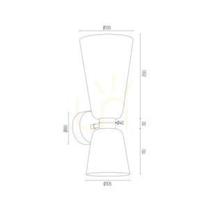 Wall Lamp ARGON RENO 2xE14 Opal Matte Chrome Sconce 1033 small 3
