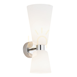 Wall Lamp ARGON RENO 2xE14 Opal Matte Chrome Sconce 1033 small 0