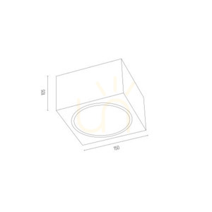Plafon ARGON Rodos Plus czarny GU10 150 mm 4754 BZ small 2