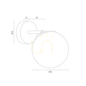Wall Lamp ARGON Satelite Plus Opal Matte Brass IP44 E27 4744 small 11