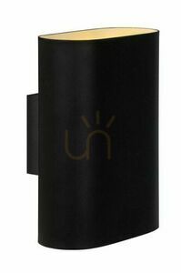 Lucide OVALIS Black Metal Wall Lamp 12219/02/30 small 0