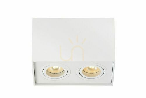 Check Lucide TUBE White 2-Light GU10 LED Ceiling Downlight 22953/02/31