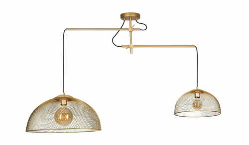 Check Pendant Light Max Light Concept P0454 Gold Metal 2xE27 170 cm