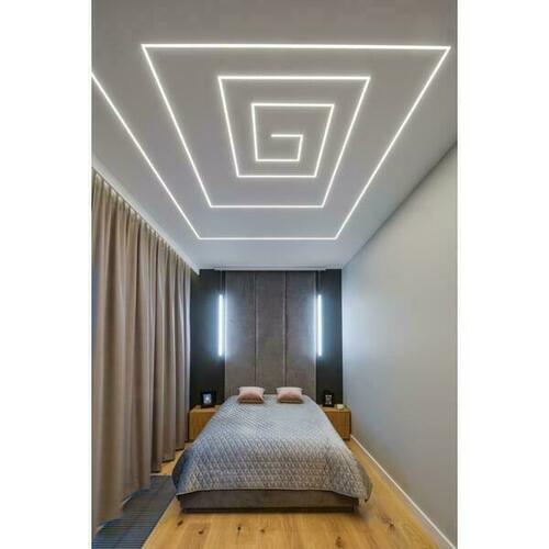 Check LED aluminum profile KOZEL-10 Silver non-anodized 2m