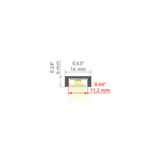 LED profile 16mm MICRO-PLUS Silver anodized e6-k1 1m 3 LED profile 16mm MICRO-PLUS Silver anodized e6-k1 1m small 3