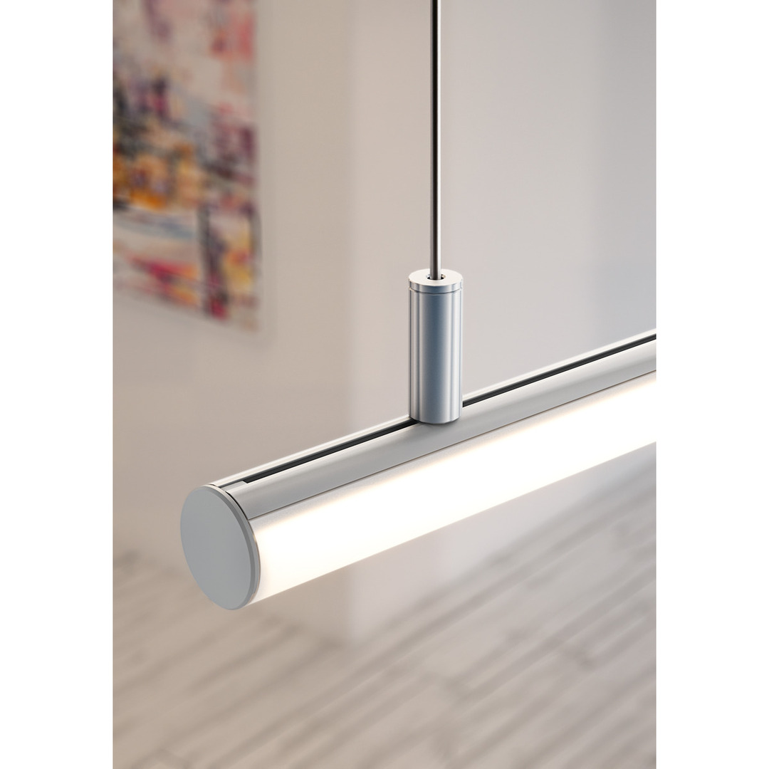 Display LED pendant profile JAZ Silver anodized e6-k1 2m LED pendant profile JAZ Silver anodized e6-k1 2m