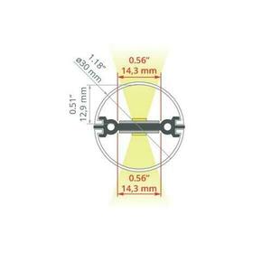 Round LED profile JAZ-DUO Anodized silver e6-k1 2m 6 Round LED profile JAZ-DUO Anodized silver e6-k1 2m small 6