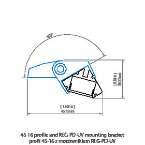 Corner led profile 45-16 Silver anodized e6-k1 1m 10 Corner led profile 45-16 Silver anodized e6-k1 1m small 10