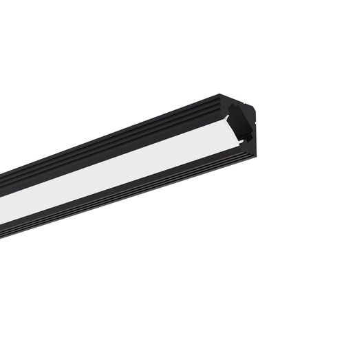 Check LED angle profile black 45-ALU anodized e6-k7 2m