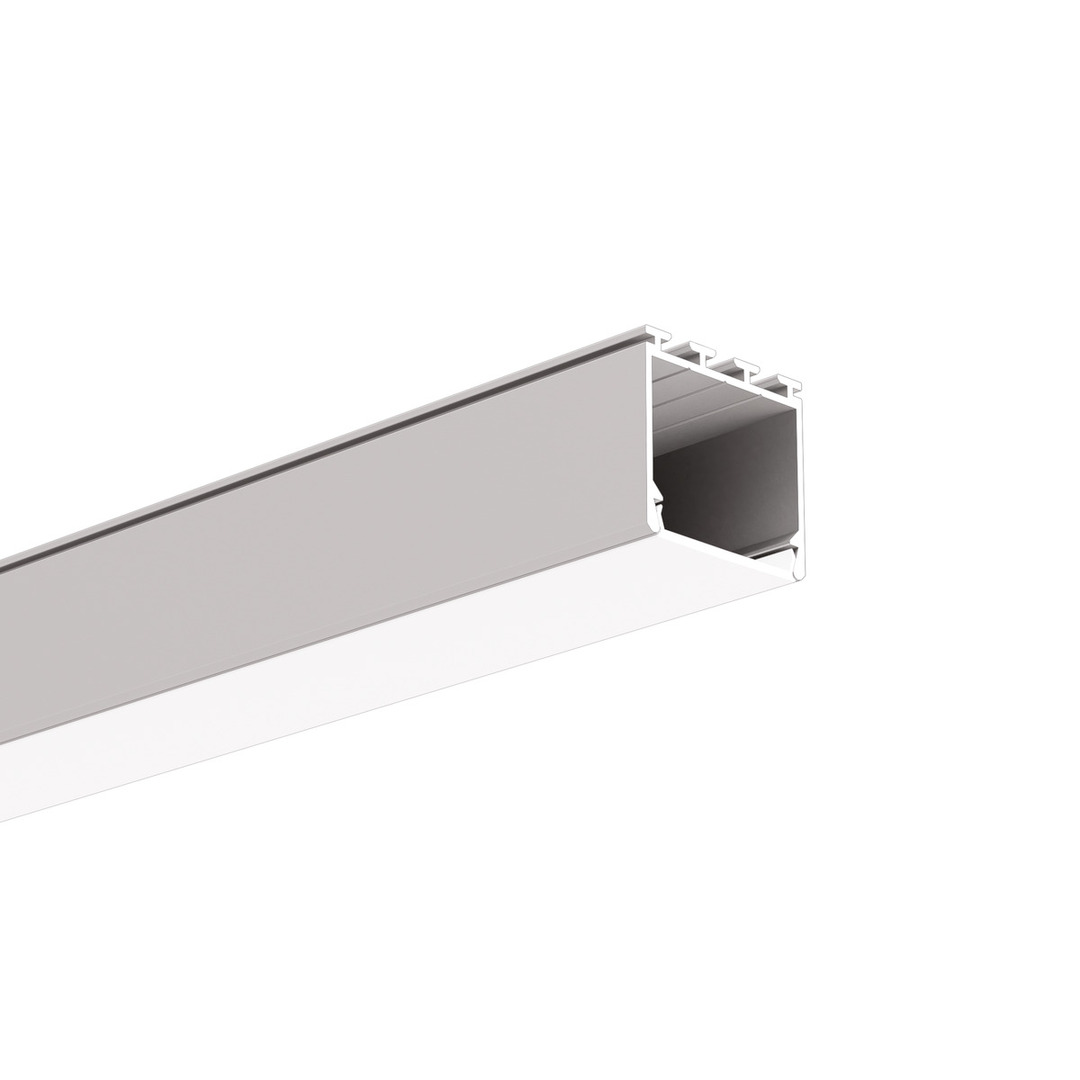 LIPOD silver anodized aluminum profile 1m
