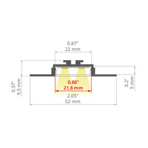 LED OPAC-30 aluminum profile anodized silver 2m 3 LED OPAC-30 aluminum profile anodized silver 2m small 3