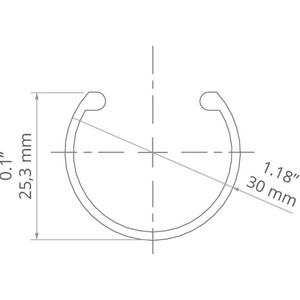 KLUŚ JAZ-23R satin LED profile cover 2005 mm B17162S_2 small 1