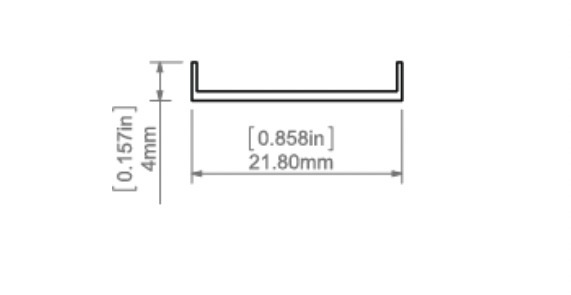 View LED profile cover LIGER-22-10m milky LED profile cover LIGER-22-10m milky