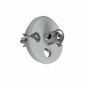 KLUŚ JAZ-DUO-N-FI-6,5 grey end cap with 6.5 mm hole small 1