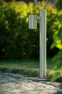 Lucide Arne LED Outdoor Post Light Silver Stainless Steel IP44 49.5 cm 14867/49/12 small 2