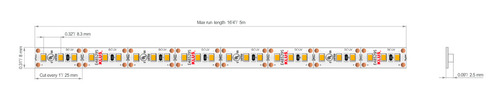 Check KLUŚ K-40-1220-12V LED strip, 9.6 W/m, 4000 K