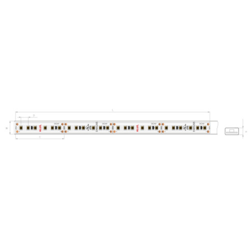 Check LED strip WP-K-30-1220-24V 9.6W / m