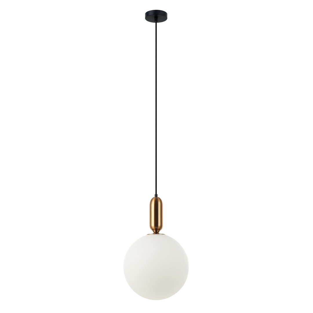Italux Aldeva Pendant Light E27 Brown Glass 30 cm PND-02340-1L-BRO