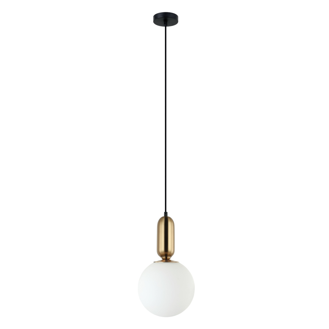 Italux Pendant Light White Glass E27 Dimmable 20 cm PND-02340-1M-BRO