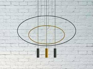 Pendant lamp HOLAR 2 black Thoro small 2