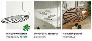 Pendant lamp LEHDET golden Thoro small 5