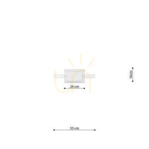 Pendant lamp RIO 55 white 4000K Thoro small 12