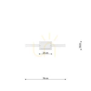 Pendant lamp RIO 78 white 3000K Thoro small 10