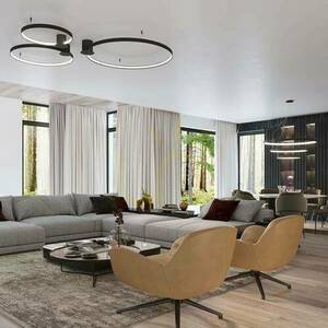 Ceiling lamp RIO 78 black 4000K Thoro small 2