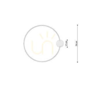 Ceiling lamp RIO 78 black 4000K Thoro small 7